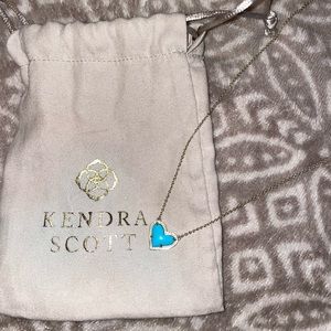 Turquoise Heart Kendra Scott Necklace